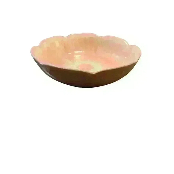 8" Pink Ceramic Flower Candy Bowl Tien Hsing Int'l Trading Co LTD - Picture 4 of 8
